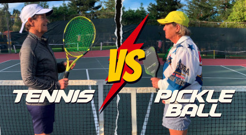 differnce between tennis and pickleball